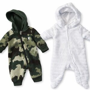 Hurley Camo and White Baby Footies